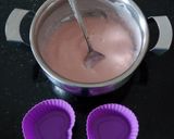 முட்டை இல்லாத ரோஸ் புட்டிங்(heart shape eggless pudding recipe in tamil) ரெசிபி ஸ்டேப் 4 புகைப்படம்
