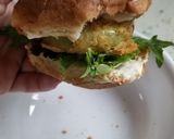 A picture of step 4 of Vegan Fried Green Tomato Sandwich.