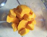 A picture of step 1 of Mango lassi.