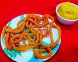 A picture of step 3 of Rice Flour Chakli.