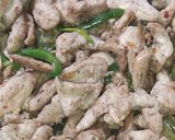 A picture of step 11 of Mongolian Chicken.
