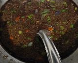 A picture of step 8 of Leftover rice Manchurian.