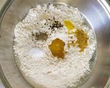 A picture of step 1 of Masala kachori with aloo tamatar curry.