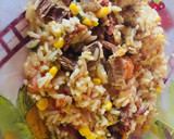 Foto del paso 4 de la receta: Guiso de arroz 🍛 con asadito que quedó de la noche 😋