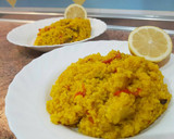 Foto del paso 8 de la receta: Bulgur a los tres pimientos con contramuslo de pollo