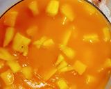 A picture of step 1 of Mango custard shots.
