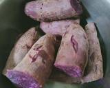 มันม่วงนึ่งจิ้มน้ำตาล วิธีทำสูตร 1 รูป