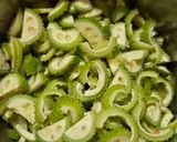 A picture of step 1 of Teasel gourd bhaji.