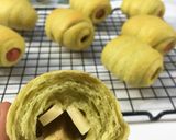 Foto langkah ke 6 dari resep Hokkaido killer toast Pandan bread #Pr_tirotiii.