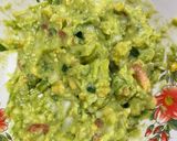 A picture of step 2 of Guacamole dip.