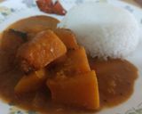 A picture of step 7 of Pumpkin Sambar.