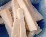 A picture of step 2 of Fried Yam.