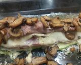 Foto del paso 6 de la receta: Milhoja de solomillo de cerdo con queso, calabacín y champiñones