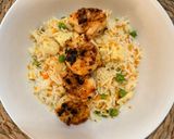 Foto del paso 8 de la receta: Arroz tres delicias con gambones