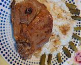 Sült hús rizzsel csemege uborkával recept fázis 4 fotója