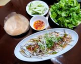 Hình bước làm 6 của món Cá cơm than hấp cuốn bánh tráng