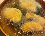 A picture of step 8 of Cabbage Schnitzel (with mushroom gravy).