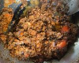 A picture of step 1 of Chole soup.