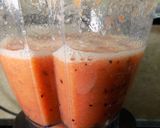 Foto del paso 4 de la receta: Batido de zanahoria, ciruelas y cerezas con leche de coco y miel