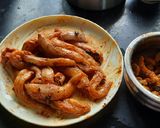A picture of step 1 of Crispy bombil fish fry.