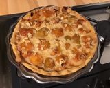 Une image de l'étape 11 de Tarte aux pêches jaunes et amandes (pâte brisée épeautre, semoule fine et lait).
