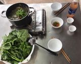 Hình bước làm 5 của món Lẩu ếch lá giang