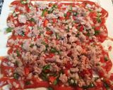 Foto del paso 4 de la receta Pizza vegetal de atún enrollada 