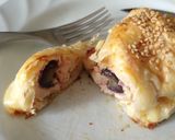 Foto del paso 4 de la receta: Rollitos de pollo, berenjena, jamón y queso