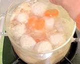 Foto langkah ke 4 dari resep Sup Bola-bola ayam makaroni.