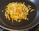 A picture of step 4 of Cheese Tacos (a keto snack).