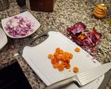 A picture of step 2 of Spicy Peanut Butter Soup.