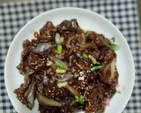 Gambar langkah 7 resipi Mongolian Beef Stir-Fry.