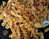A picture of step 2 of Masala pasta.