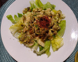 Foto del paso 7 de la receta: Ensalada lechuga, cuscús, atún, champiñones y más 🤭