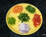 A picture of step 1 of Masala Veg Oats.
