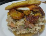Foto del paso 9 de la receta: Arepa rellena de pescado y plátano maduro🥯🫓🥙