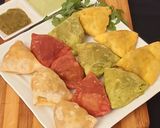 A picture of step 10 of Multicolor Samosas..Healthy version.
