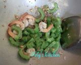 Foto langkah ke 10 dari resep Pare cah udang telur.