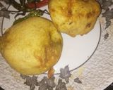 A picture of step 4 of Aaloo chop/bonda.