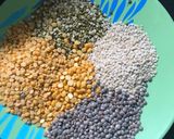 A picture of step 1 of Benarasi Panchmel Dal.