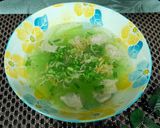 Hình bước làm 3 của món Canh bí xanh nấu mọc tép khô