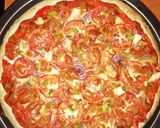 A picture of step 4 of Beef pizza.