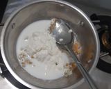 A picture of step 4 of Carmel chocolate fudge.