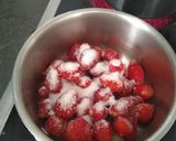 Une image de l'étape 1 de Dessert fraise frangipane.