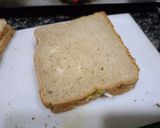A picture of step 2 of Leftover kele ki sabzi sandwich.