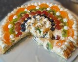 A picture of step 3 of 🥝🍊🍒🍇Creamy Fruit Tart🍇🍒🍊🥝.