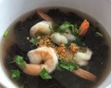 รูปขั้นตอนการทำที่ 2 ของ ข้าวต้มกุ้ง (ข้าวไรซ์เบอรี่)Riceberry soup with Shrimp