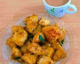 A picture of step 4 of Fried Masala Idli(leftover idlis).