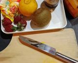 Foto langkah ke 1 dari resep Roti tawar panggang vla buah.