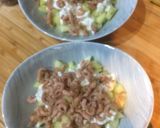 Une image de l'étape 5 de Salade de concombre accompagné de crevettes grise et sa délicieuse sauce épicée.